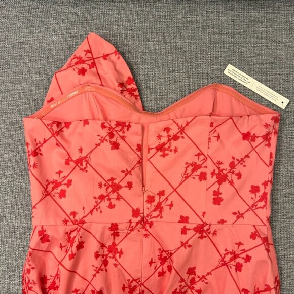 Anthropologie Hutch Pink Floral Bow-Tie Maxi Dress NWT Size 10 Wedding Guest - Picture 9 of 14